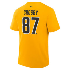 Sidney Crosby Pittsburgh Penguins Fanatics Authentic Stack Name & Number T-Shirt - Gold | Fanatics sale