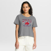 Buffalo Bills Women's Overplayed Tribute Tri-Blend Boxy T-Shirt - Heather Gray - Fanatics