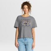 Baltimore Ravens Women's Overplayed Tribute Tri-Blend Boxy T-Shirt - Heather Gray - Fanatics