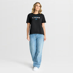 Detroit Lions Women's Fade Legacy T-Shirt - Black - Fanatics