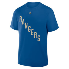 Mika Zibanejad New York Rangers Fanatics Authentic Stack Name & Number T-Shirt - Blue | Fanatics on sale