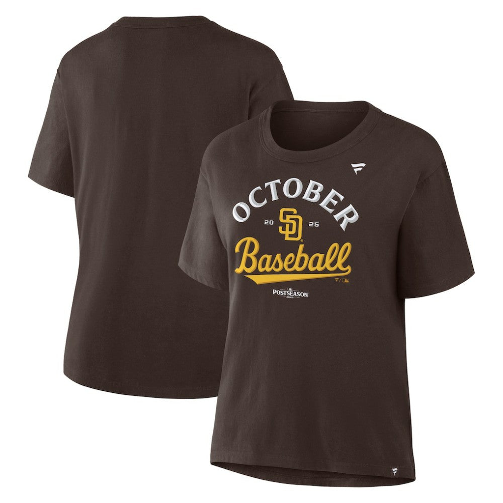 San Diego Padres Women's 2025 MLB Postseason Locker Room T-Shirt Near Me