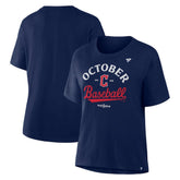 Cleveland Guardians Women's 2025 MLB Postseason Locker Room T-Shirt Online