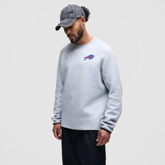 Buffalo Bills Tech Fleece Raglan Sweatshirt - Heather Gray - Nike