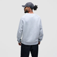 Buffalo Bills Tech Fleece Raglan Sweatshirt - Heather Gray - Nike