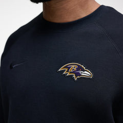 Baltimore Ravens Tech Fleece Raglan Sweatshirt - Black - Nike