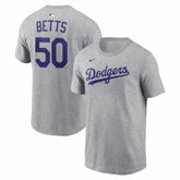 Mookie Betts Los Angeles Dodgers Nike Name & Number T-Shirt Online