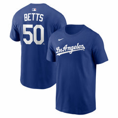 Mookie Betts Los Angeles Dodgers Nike Alternate Name & Number T-Shirt Sale