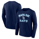 Tampa Bay Rays Logo Athletic Heart & Soul Long Sleeve T-Shirt Near Me