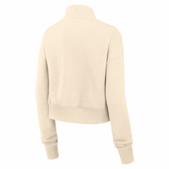 Chicago Bears Women's Legacy Phoenix Fleece Cropped Half-Zip Sweatshirt - Cream - Nike
