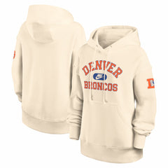 Denver Broncos Women's Oversized Legacy Phoenix Hoodie - Natural - Nike
