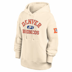 Denver Broncos Women's Oversized Legacy Phoenix Hoodie - Natural - Nike