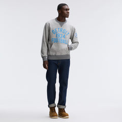 Detroit Lions IconicFleece Pocket Sweatshirt - Heather Gray - Fanatics
