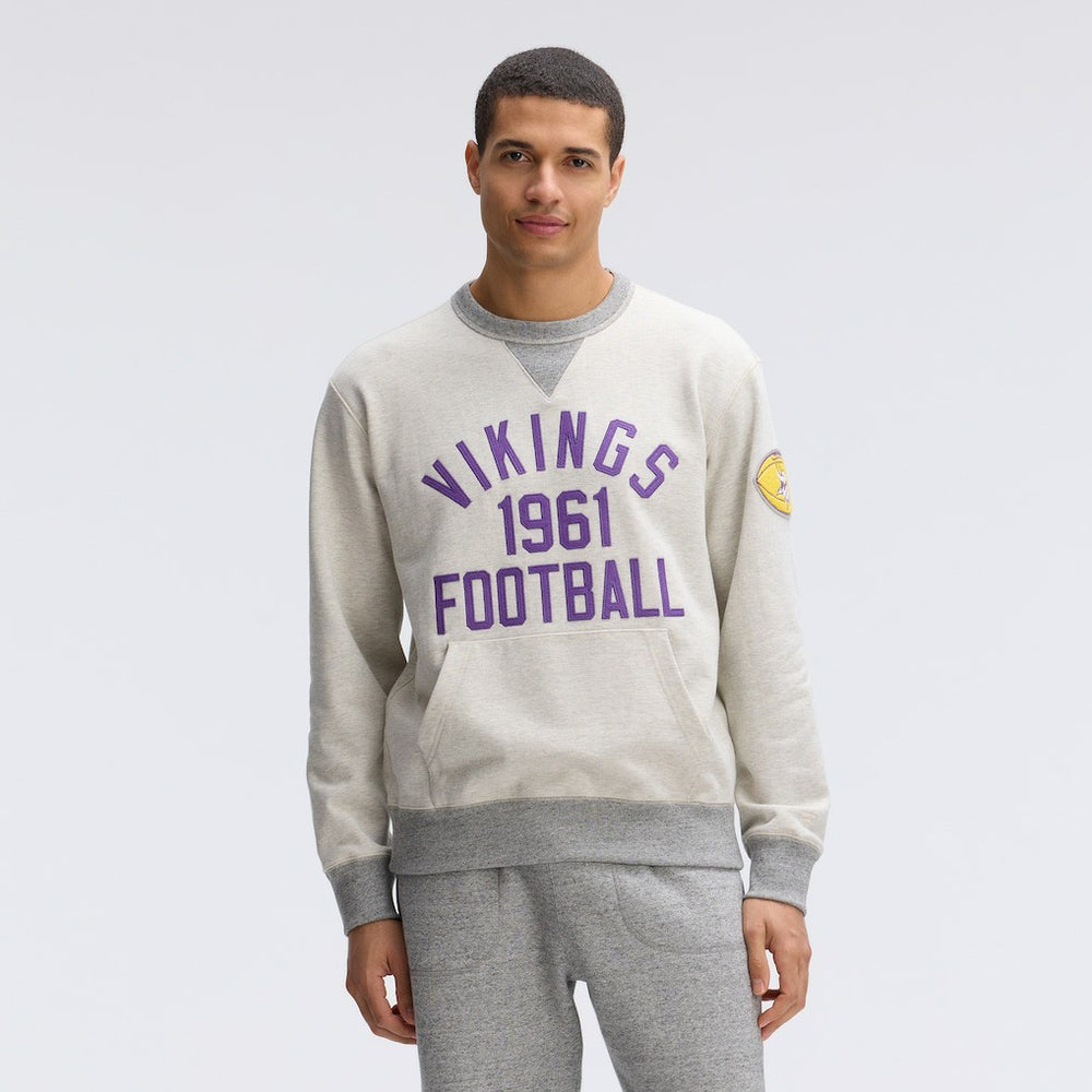 Minnesota Vikings IconicFleece Pocket Sweatshirt - Oatmeal - Fanatics
