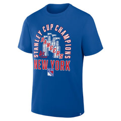 New York Rangers Fanatics 4x Stanley Cup Champions T-Shirt - Blue | Fanatics discount