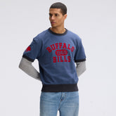 Buffalo Bills IconicFleece Short Sleeve Sweatshirt - Royal - Fanatics