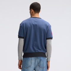 Buffalo Bills IconicFleece Short Sleeve Sweatshirt - Royal - Fanatics
