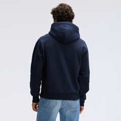 Chicago Bears IconicFleece Flocked Hoodie - Navy - Fanatics