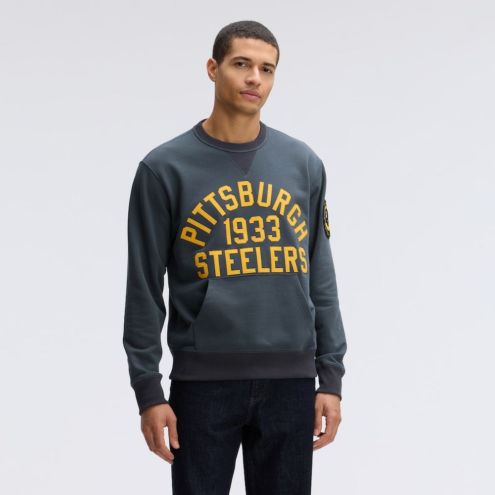 Pittsburgh Steelers IconicFleece Pocket Sweatshirt - Charcoal - Fanatics