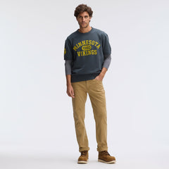 Minnesota Vikings IconicFleece Short Sleeve Sweatshirt - Charcoal - Fanatics
