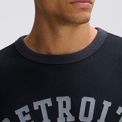 Detroit Lions IconicFleece Short Sleeve Sweatshirt - Black - Fanatics