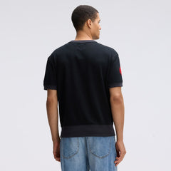 Kansas City Chiefs IconicFleece Short Sleeve Sweatshirt - Black - Fanatics