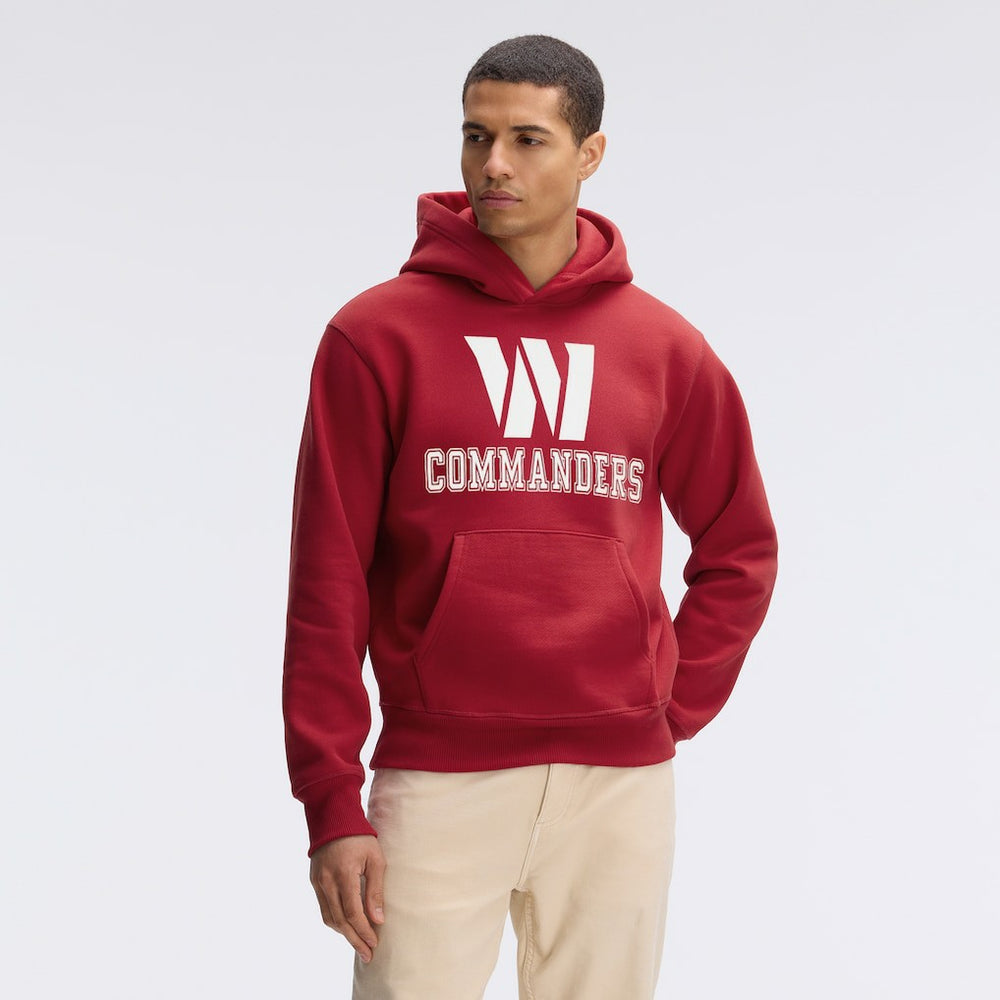 Washington Commanders IconicFleece Flocked Hoodie - Burgundy - Fanatics