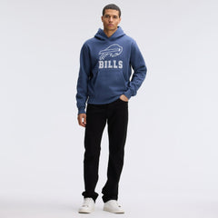 Buffalo Bills IconicFleece Flocked Hoodie - Royal - Fanatics