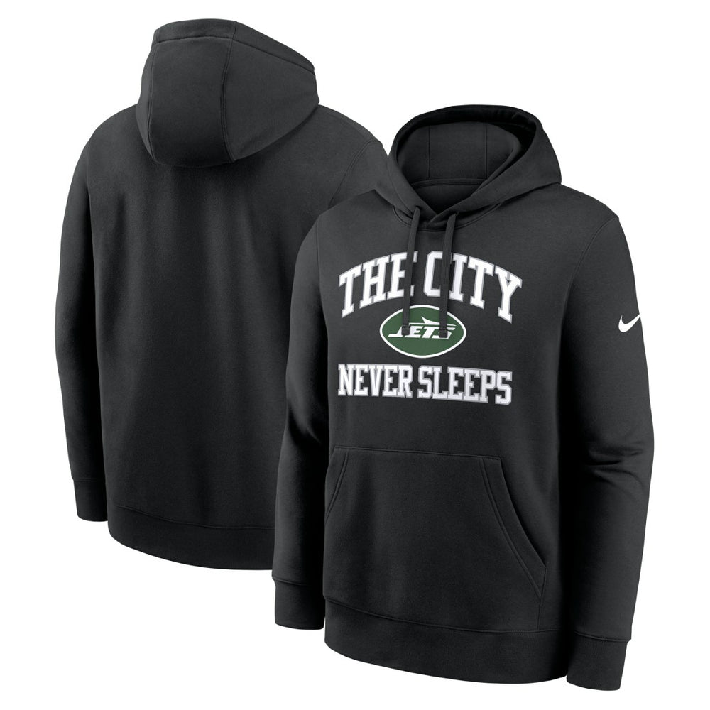 New York Jets The City Never Sleeps Club Fleece Hoodie - Black - Nike