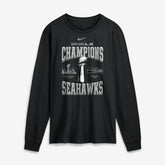Seattle Seahawks Super Bowl LX Champions Locker Room Trophy Collection Long Sleeve T-Shirt - Black - Nike