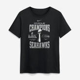 Seattle Seahawks Women's Super Bowl LX Champions Locker Room Trophy Collection T-Shirt - Black - Nike