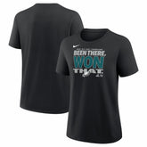 Philadelphia Eagles Women's 2025 NFC East Division Champions Locker Room Trophy Collection T-Shirt - Black - Nike