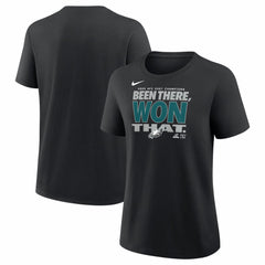 Philadelphia Eagles Women's 2025 NFC East Division Champions Locker Room Trophy Collection T-Shirt - Black - Nike