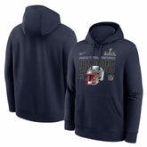 New England Patriots 2025 AFC Champions Glory Shield Hoodie - Navy - Nike