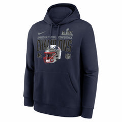 New England Patriots 2025 AFC Champions Glory Shield Hoodie - Navy - Nike