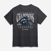 Seattle Seahawks Super Bowl LX Champions Prestigious Run T-Shirt - Heather Charcoal - Fanatics