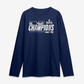 Seattle Seahawks Super Bowl LX Champions Iconic Victory Long Sleeve T-Shirt - College Navy - Fanatics