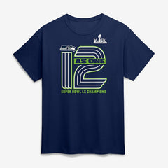 Seattle Seahawks Super Bowl LX Champions Hometown On Top T-Shirt - College Navy - Fanatics