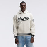 Las Vegas Raiders IconicFleece Tipped Hoodie - Oatmeal - Fanatics