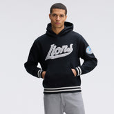 Detroit Lions IconicFleece Tipped Hoodie - Black - Fanatics