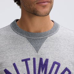 Baltimore Ravens IconicFleece Pocket Sweatshirt - Heather Gray - Fanatics