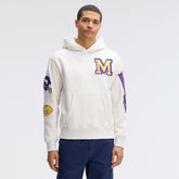 Minnesota Vikings IconicFleece Letterman Hoodie - Oatmeal - Fanatics