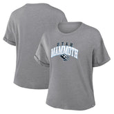 Utah Mammoth Fanatics Women's Tribute Tri-Blend Boxy T-Shirt - Heather Gray | Fanatics discount