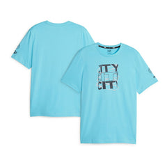 Puma - Manchester City FtblCore Graphic T-Shirt - Sky Blue