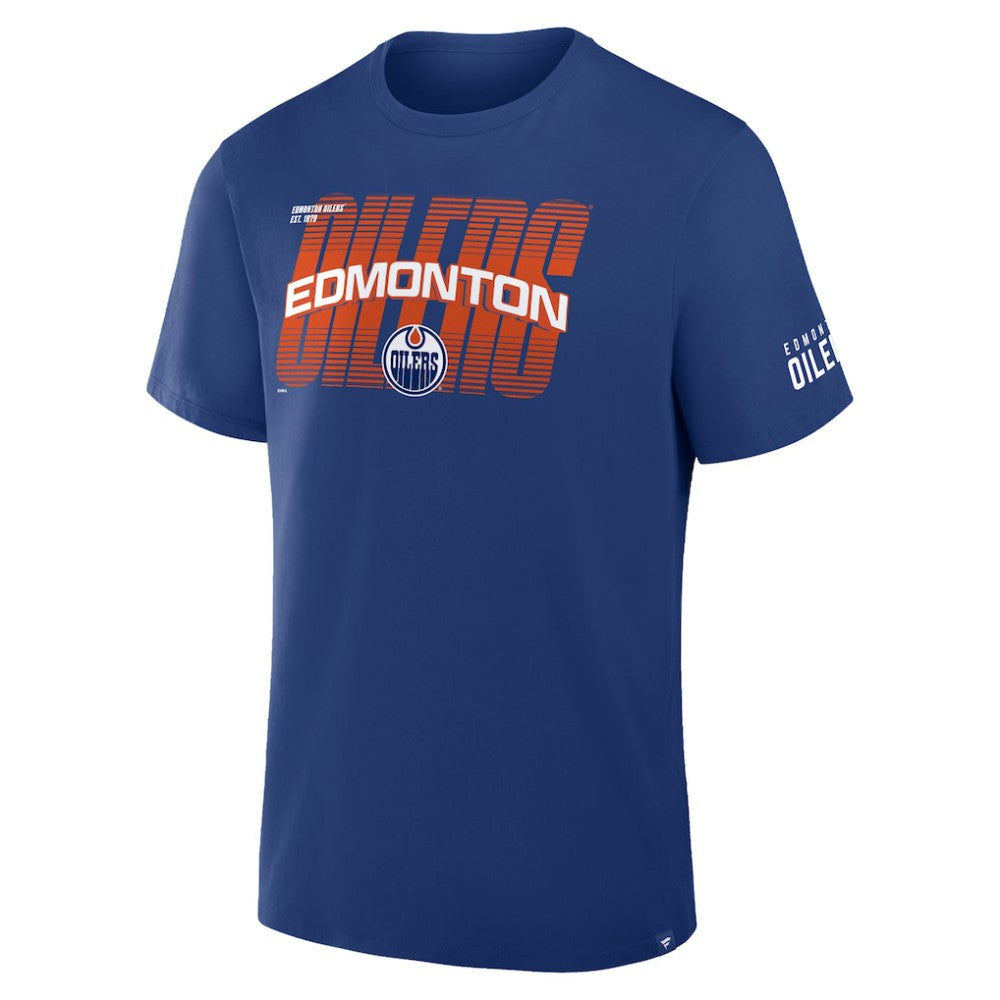 Edmonton Oilers Fanatics Team Vision Legacy T-Shirt - Royal | Fanatics Lifestyle
