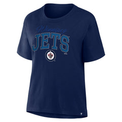 Winnipeg Jets Fanatics Women's Line Change Legacy T-Shirt - Navy | Fanatics Lifestyle