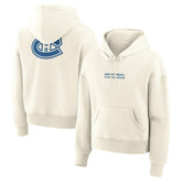 Montreal Canadiens Fanatics Women's Neutral Zone Legacy Hoodie - Cream | Fanatics Lifestyle