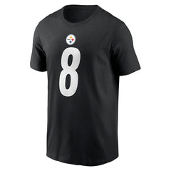 Aaron Rodgers Pittsburgh Steelers Name & Number T-Shirt - Black - Nike