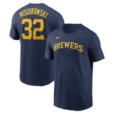 Jacob Misiorowski Milwaukee Brewers Nike Fuse Name & Number T-Shirt Discount