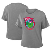 Philadelphia Phillies Fanatics Women's Tribute IYKYK Tri-Blend Boxy T-Shirt Outlet